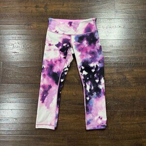 Lululemon Athletica Women Wunder Under Crop III Leggings Blooming Pixie Purple 6